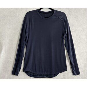 LULULEMON Men Better Each Day Long Sleeve Tee Sz L Blue Athletic Running 5-34